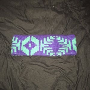 Purple/blue earwarmer
